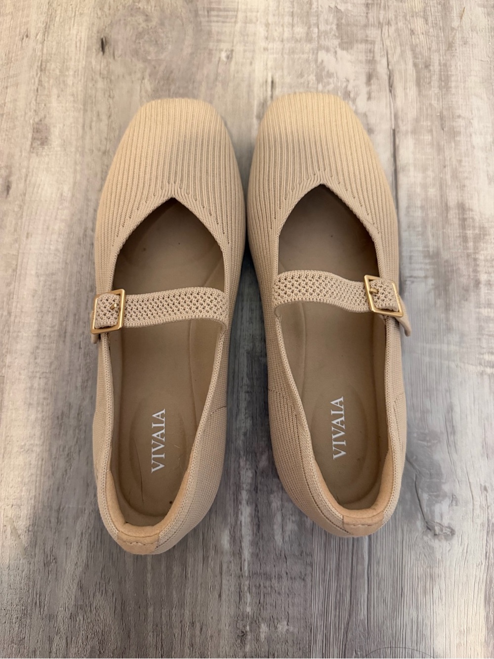 Vivaia - Margot Mary Jane in Almond EU 36